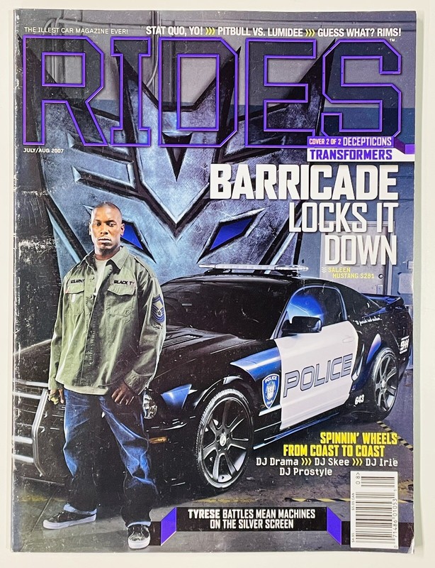 Rides Hip Hop Auto/Car Magazine: July/August 2007 Issue - Tyrese Cover 2 of 2