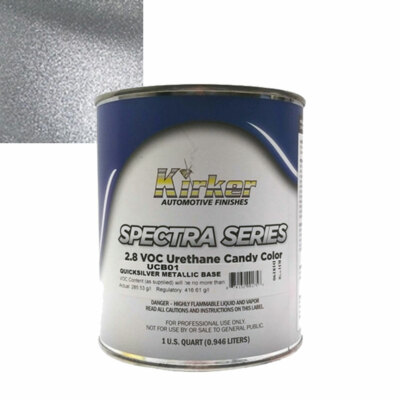 Kirker Spectra Series UCB01 Quicksilver Metallic Base Urethane Candy Color 1 qt