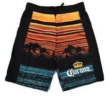 Corona Mens Cerveza Beer Sunset Board Shorts Swim Trunks Board Shorts NWT Small