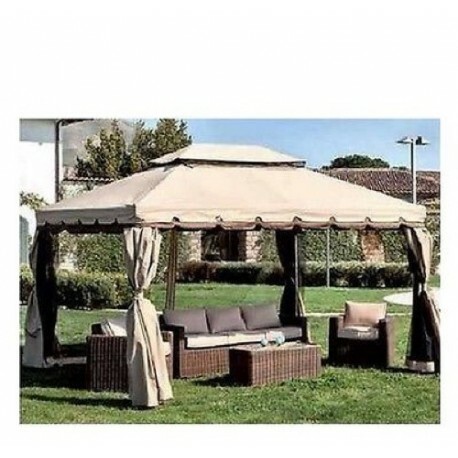 TOP TELI LATERALI DI RICAMBIO GAZEBO 3X4 MT ADVENTURE COLORE ECRU' POLIESTERE