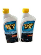 2 Cerama Bryte Removes Tough Stains Cooktop and Stove Top Cleaner for Glass