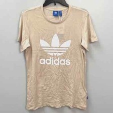 Adidas Originals Trefoil Tee Light Beige Essentials T-Shirt Women's