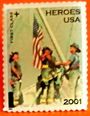 9/11 Heroes USA 2002 First-Class Stamp Lapel Pin . Officially Licensed  USPS pin