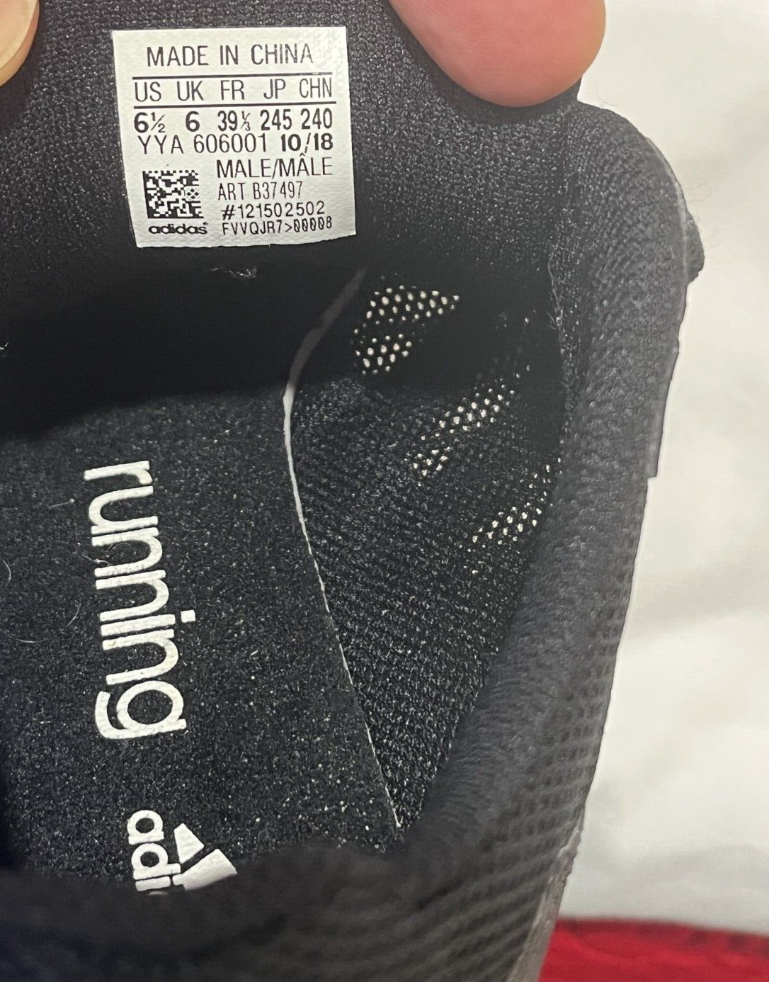 Adidas Distancestar Track and Field Shoes US Size Men 6.5 Black/White B37497 UK6 thumbnail 2