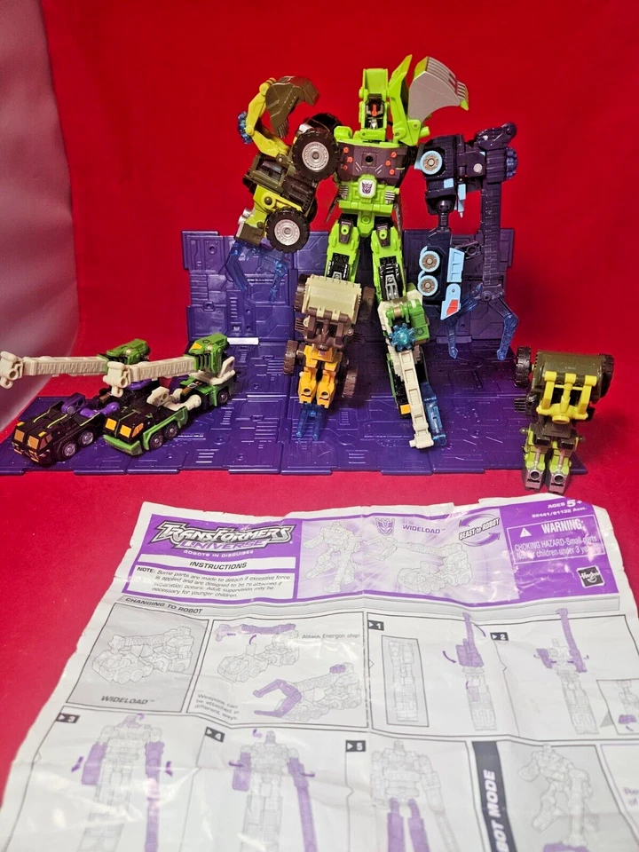 8 Transformers 2005 Energon Constructicons MAXIMUS DEVASTATOR Combiner RARE - Image 3 of 4