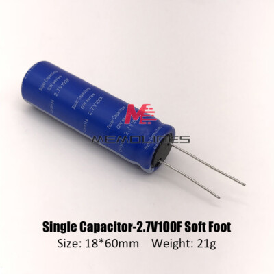 Super Farad Capacitor 2.7V 100F Super Capacitor For Car Stereo Speaker Battery