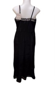 Vtg LADY LOVE Black Sexy Full Slip Dress~Nightgown~Bur-Mill Nyron~NWT~Lingerie