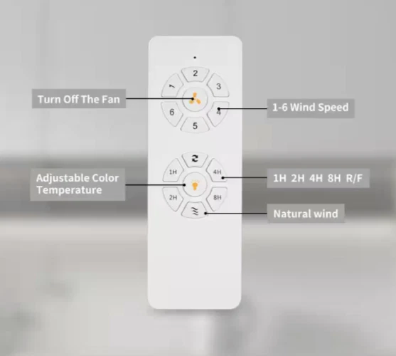 MODERN HABITAT AuraVista 52" Black Modern Medium Red Oak Ceiling Fan+LED+Remote - Image 4 of 4