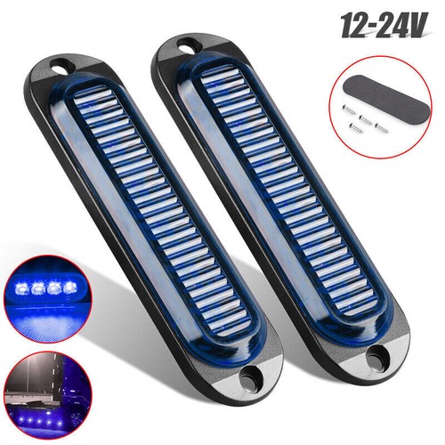 12V 24V 6 LED Side Marker Clearance Lights Indicators Truck Trailer Caravan RV - Picture 34 of 36