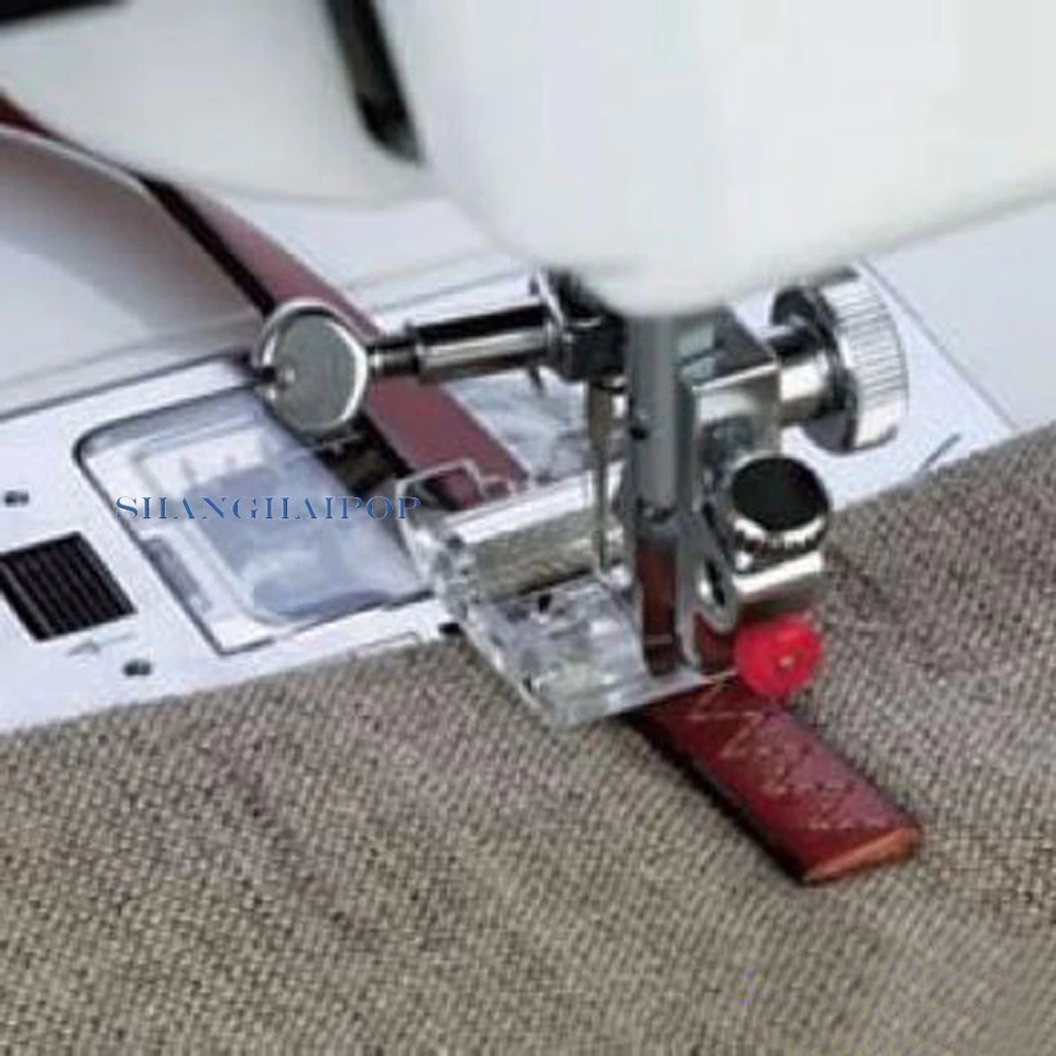 Roller Foot Presser for Leather PVC Fabric Snap On Domestic Sewing Machine New - Image 3 of 4