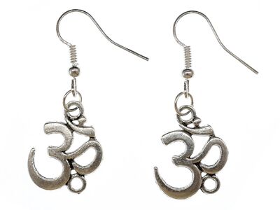 Om Symbol Mantra Mul Earrings Miniblings Pendant Shanti Relaxation Yogis Yogini