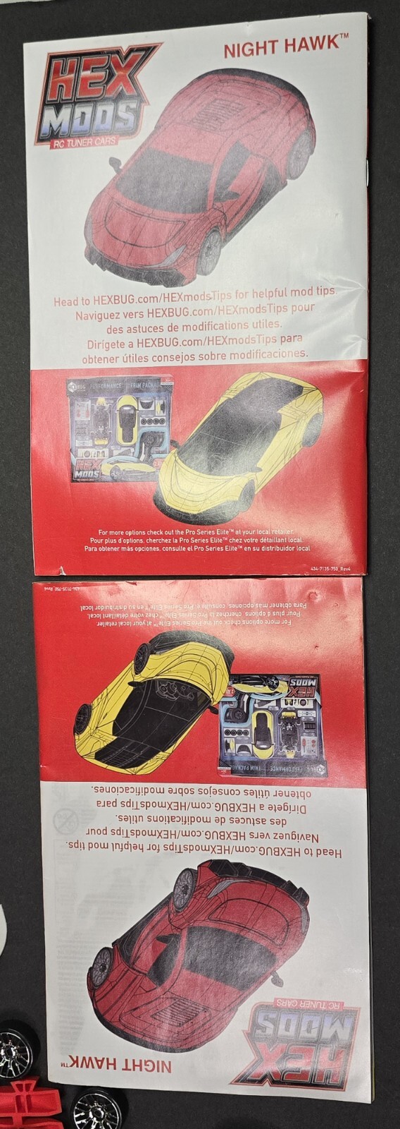 HEXBUG Hex Mods Night Hawk Rc Tuner Cars Kit Pre-owned 