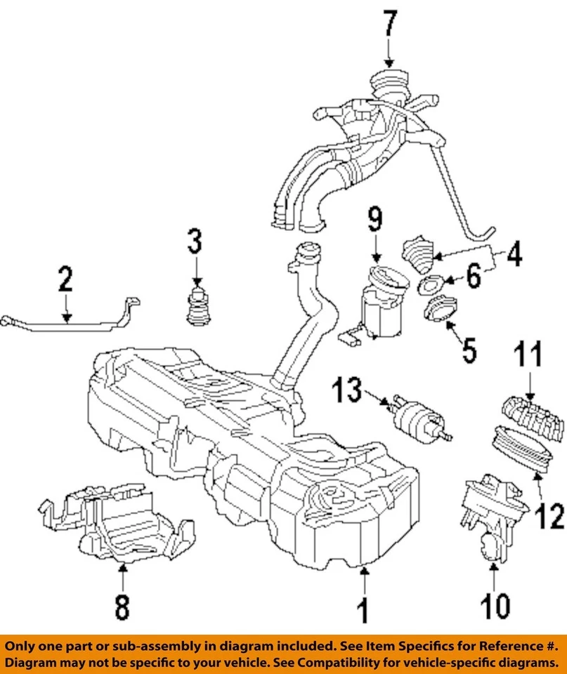 Used Fuel Tank fits: 2004 Mercedes-benz Mercedes clk 203 Type Sdn C230 Grade A - Imagem 3 de 4