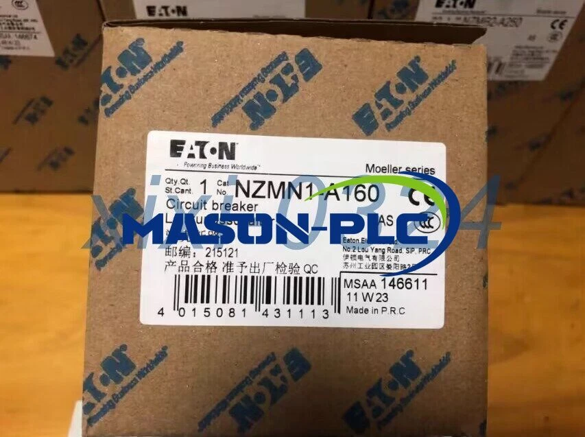 1pcs NEW EATON NZMN1-A160 Molded case circuit breaker DHL shipping - Image 3 of 4