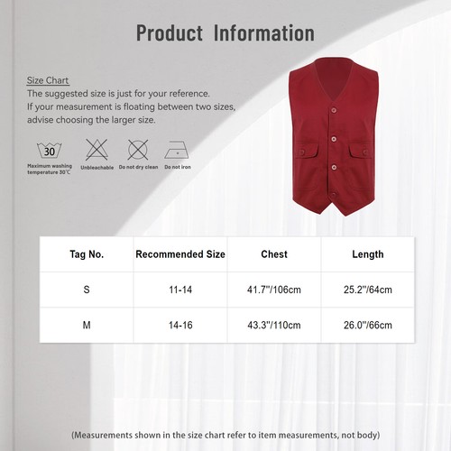 Unisex Kids Waistcoat Activities Vest Social Uniform Junior Volunteer Safety - Picture 48 of 57