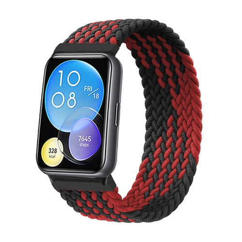 Nylon Elastic Trenided Solo Loop para Huawei Watch Fit 2 correa de reloj correa - Imagen 8 de 33