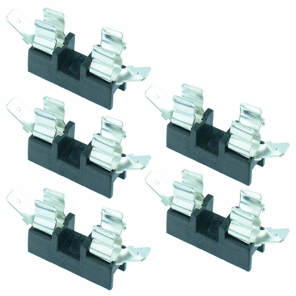 SWITCH ELECTRONICS 5 x 5x20mm Horizontal Fuse Holder Solder Terminals