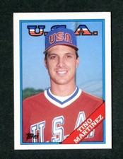 Tino Martinez USA Olympic Baseball Team MLB Rookie Card 1988 Topps Traded #66T. rookie card picture