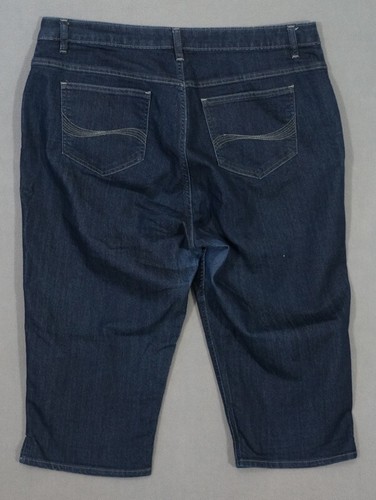 UD04403 **LEE** RIDERS CAPRI, CROPPED WOMENS JEAN SHORTS sz18WM - Picture 3 of 6