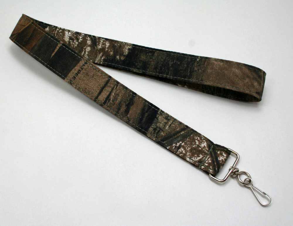 University Alabama Bama & Mossy Oak Camouflage Key Chain Ring Lanyard