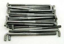 (15) Concrete Bent Anchor Bolts 1/2-13 x 10" Hot Galvanized