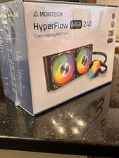 MONTECH HyperFlow ARGB 240 - AIO CPU Liquid Cooler, Intel  AMD CPU Compatible