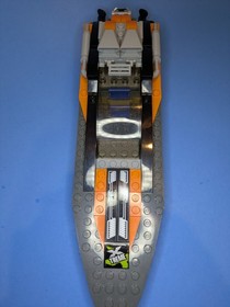 LEGO City: Orange Powerboat - From 60085 - Boat & Driver Only - No Box/Manual