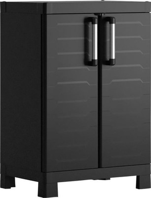 Keter Kunststoffschrank Detroit niedrig 65 x 45 x 97 cm  Kunststoffschrank