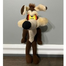 Wile E. Coyote Plush Stuffed Animal Looney Tunes Warner Bros Kids Toy VTG 1994