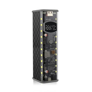 PD65W Cas de banque d'électricité 8x18650 Boîte de stockage de batterie Power Bank rapide Charging9349