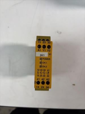 Pilz pnoz x1 3s/ 1o safety relay 24vac