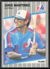 1989 Fleer Dave Martinez Montreal Expos #384