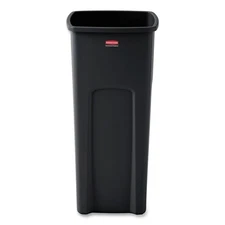 Rubbermaid Untouchable Waste Container,Square,Plastic,23gal,Black 356988BK NEW