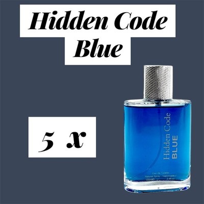 5 x Herren Parfum 100ml -  Hidden Code Blue