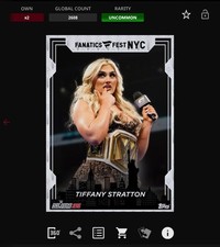 DIGITAL Topps WWE Slam 25 - FANATICS FEST White - TIFFANY STRATTON