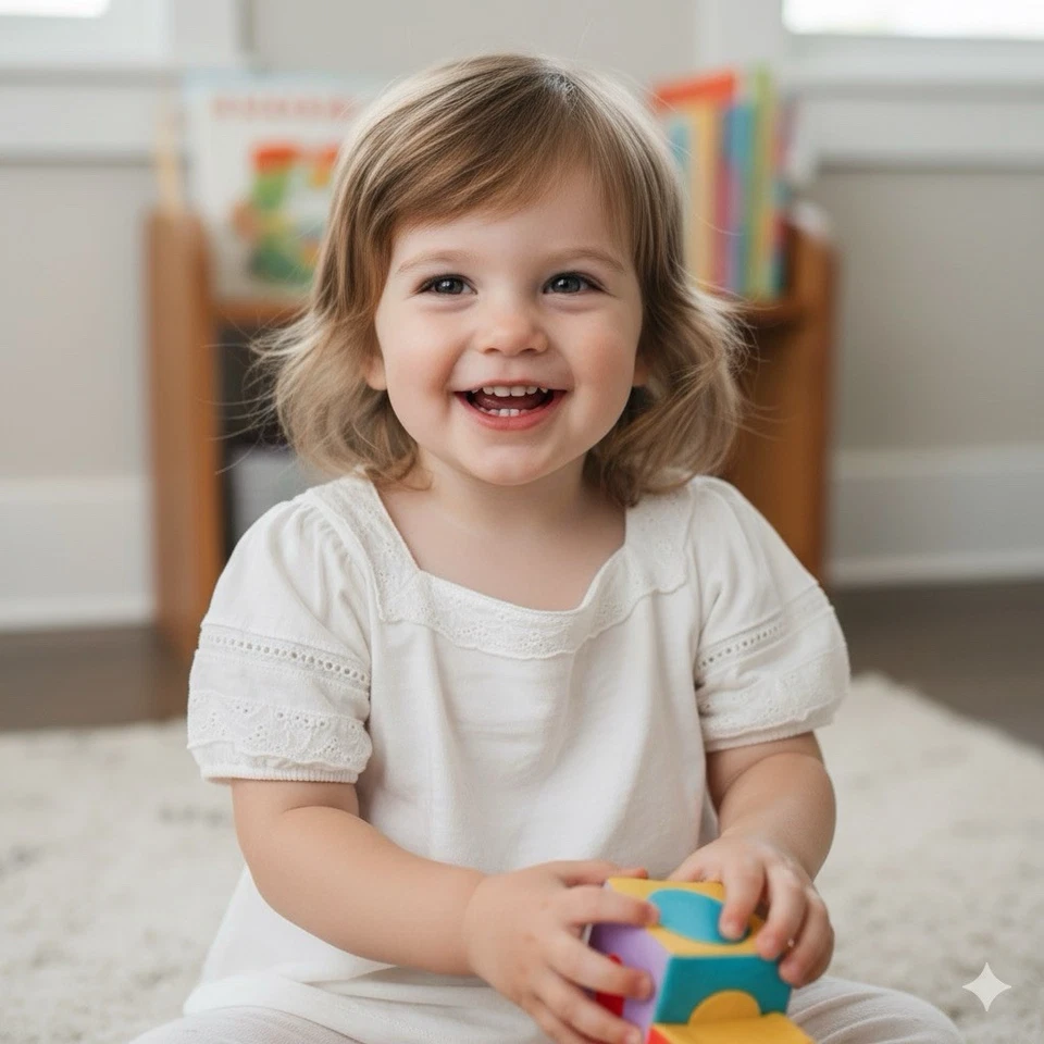 Mini Boden Ivory Blouse Top Girl SZ 2-3 Boho Peasant Cottagecore Coastal Resort - Image 2 of 4