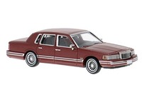 Brekina PCX 870909 Lincoln Town Car, Dunkelrot Metallic, Bj. 1990, 1:87, NEU