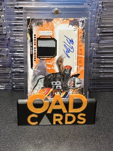 2024 Topps Inception Brock Bowers #PPA-BB Orange Provenance Patch Auto 7/25 - Picture 2 of 4