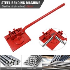 Heavy-duty Manual Rebar Bender 1-20mm Bending Tool Portable Steel Bar Bender UK