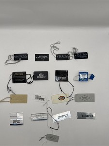 Lot Of 17 Different Watch Tags. Good condition. See The Pictures.