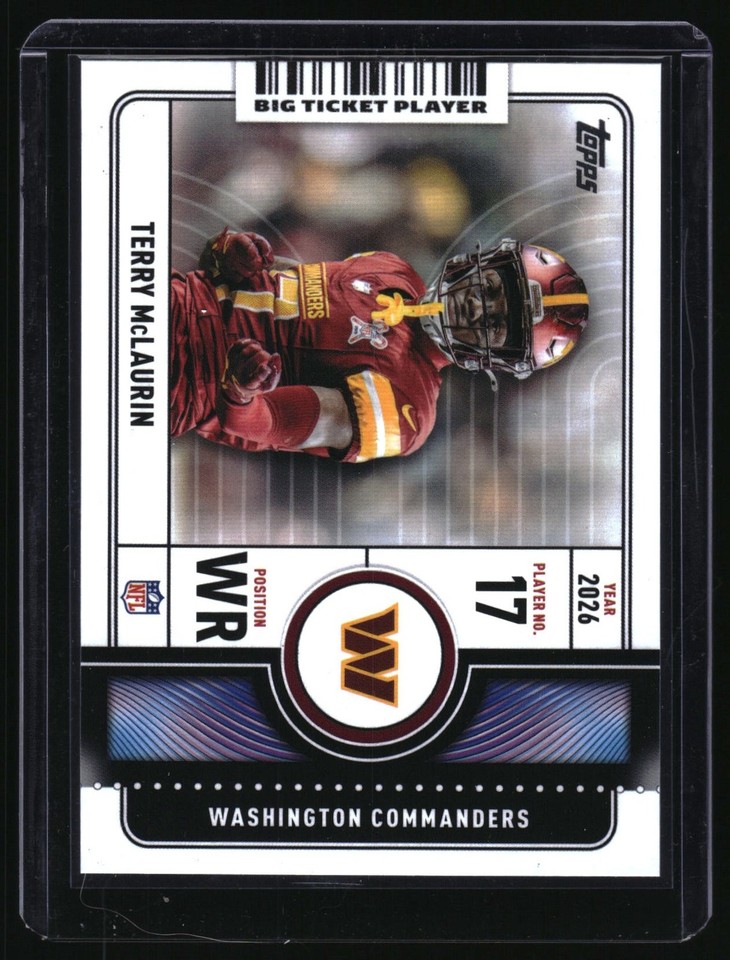 2026 Topps Flagship Terry McLaurin #BTP-24 Big Ticket Players 2026 Topps Flagship Terry McLaurin #BTP-24 Big Ticket Players