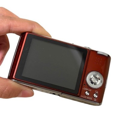 Panasonic　LUMIX DMC-FX07 レッド Excellent] Panasonic LUMIX DMC-FX07 7.2MP Red Compact Digital