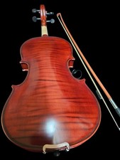 FULL-SIZE DARK FLAMED 4/4 ROTHENBURG STRADIVARIUS ACOUSTIC/ELECTRIC VIOLIN