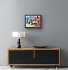Original Abstract Car Painting Canvas Neo Expressionist Fine Art Decor 11x14 — photo 2