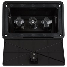 DF-SA185-BK RV Exterior Spray Box with Hot/Cold Quick Connect Faucet Black