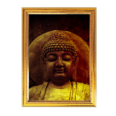 Lord Gautama Buddha Seated in Meditation Poster Photo Frame Wall Mount