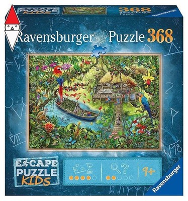 PUZZLE RAVENSBURGER ESCAPE PUZZLE 368PZ - SPEDIZIONE NELLA GIUNGLA