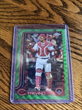 2025 Topps Chrome Update Series - Jose Trevino #USC2 Green RayWave Refractor /99