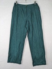 Pendleton Womens Teal Wool Pants Size 12 Classic Made in USA