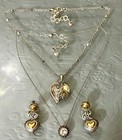 Brighton Jewelry Lot 2 Necklaces & 1 Pair Earrings Silver and Gold Tone — photo 1